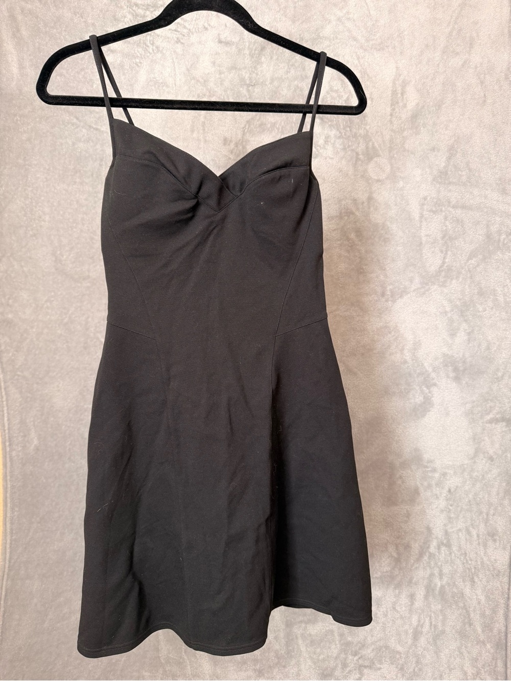 La Perla Black Mini Dress with Spaghetti Straps